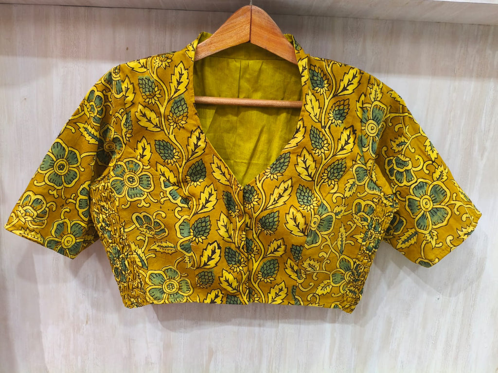 New Smoky Stretchable Ajrakh Blouse