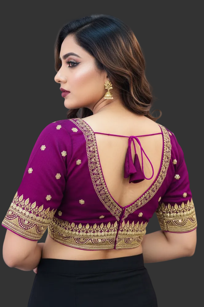 Sweet Embrace Designer Blouse(V-Neck)