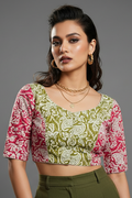 Live Everyday - Printed Cotton Designer Blouse