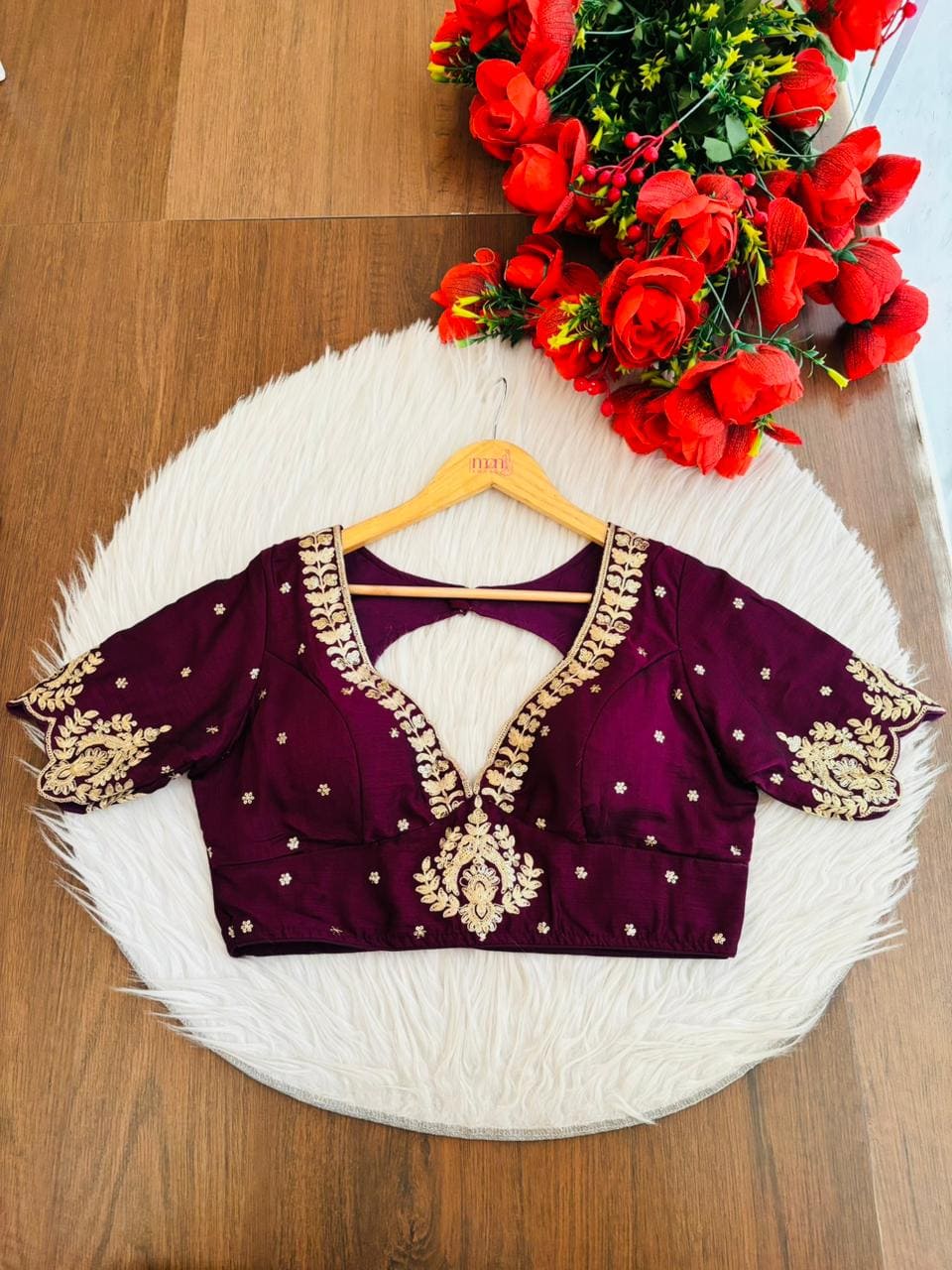 The Empress Glow V-Neck Blouse