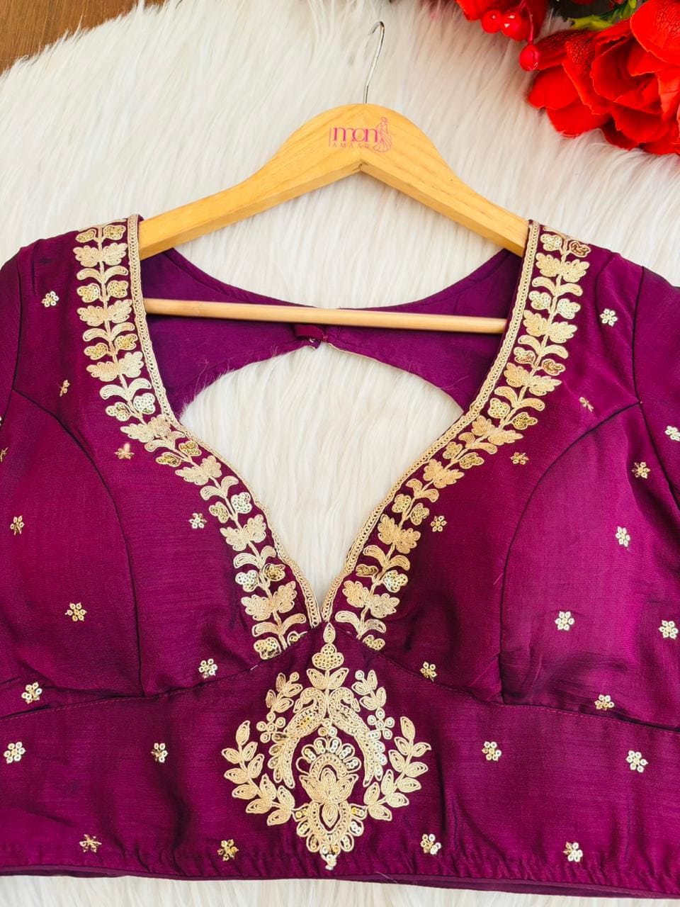 The Empress Glow V-Neck Blouse