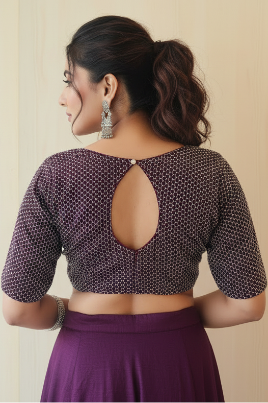 Let The party Begin-Designer Fendy Silk Blouse