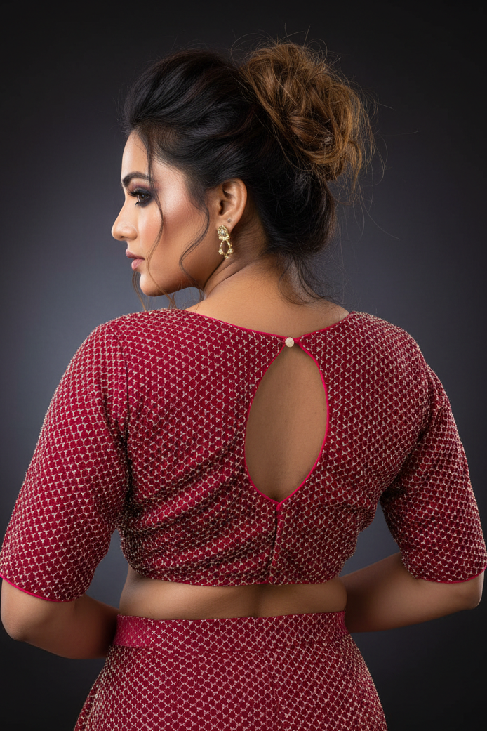 Let The party Begin-Designer Fendy Silk Blouse