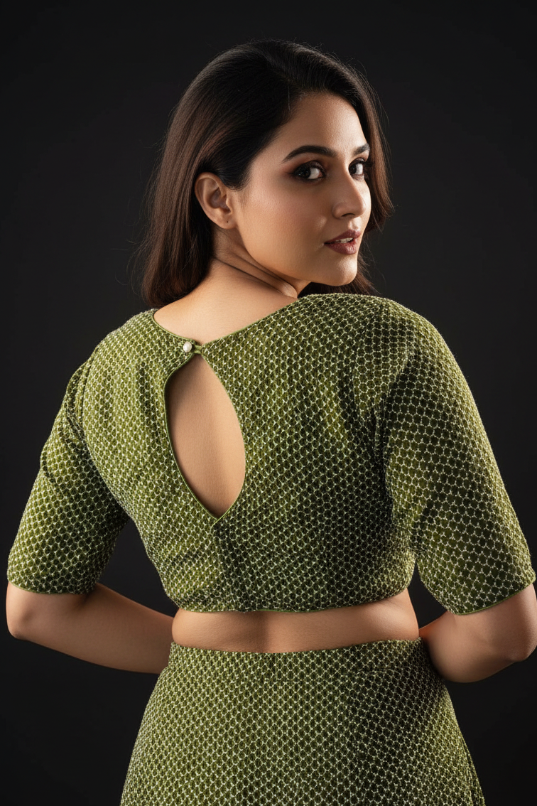 Let The party Begin-Designer Fendy Silk Blouse