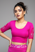 Heritage Glow-Stretchable Knitted Blouse