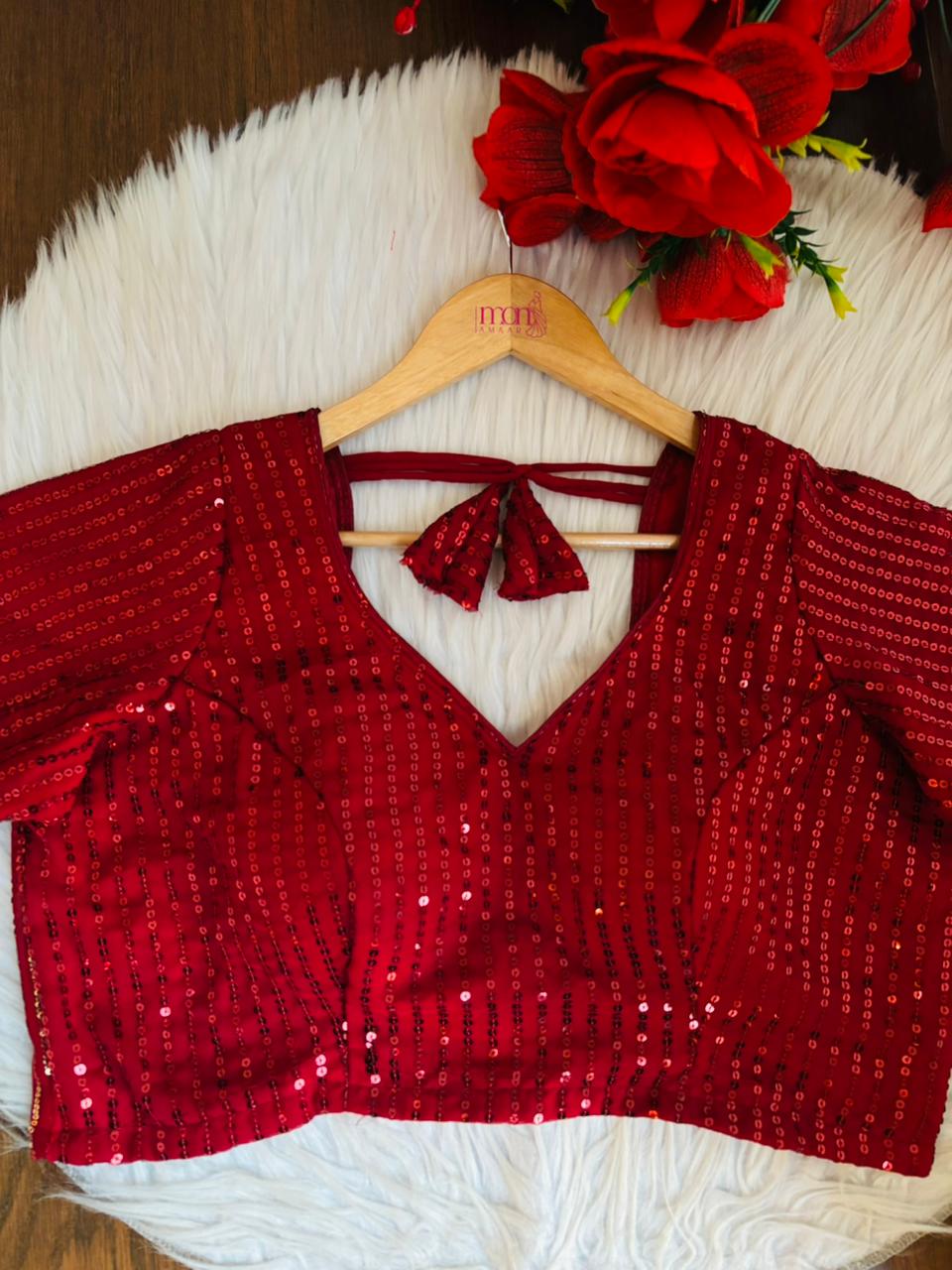 The Sequin Glitz-Designer Blouse