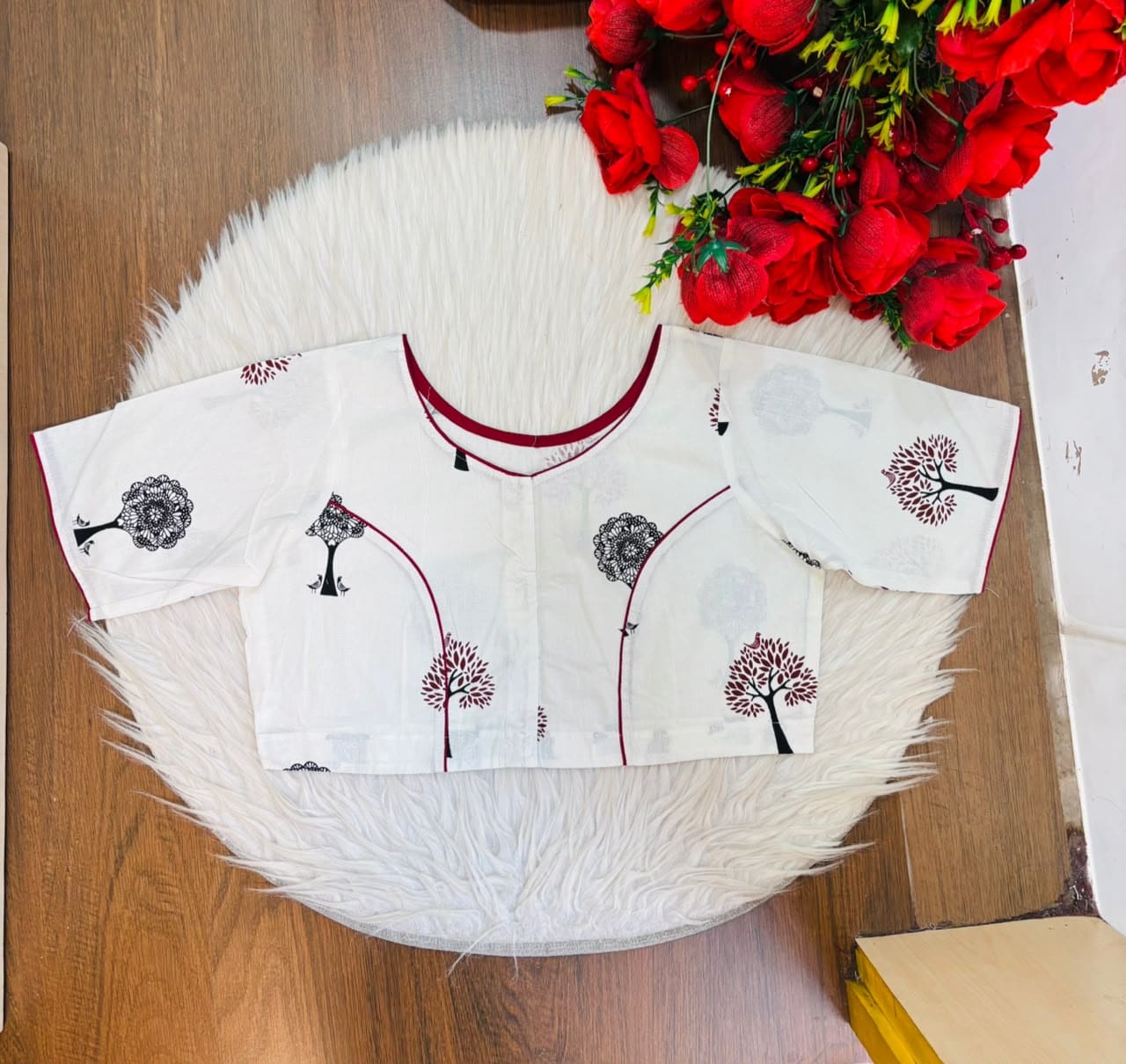 Signature Print Cotton Blouse