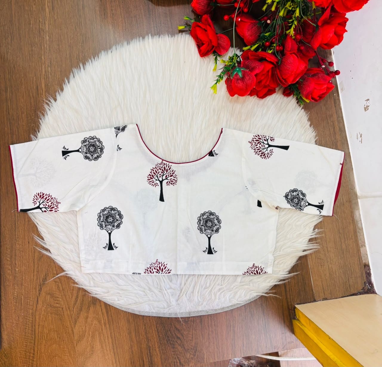 Signature Print Cotton Blouse