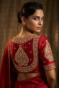 Portrait of Royalty Vichitra Silk Blouse