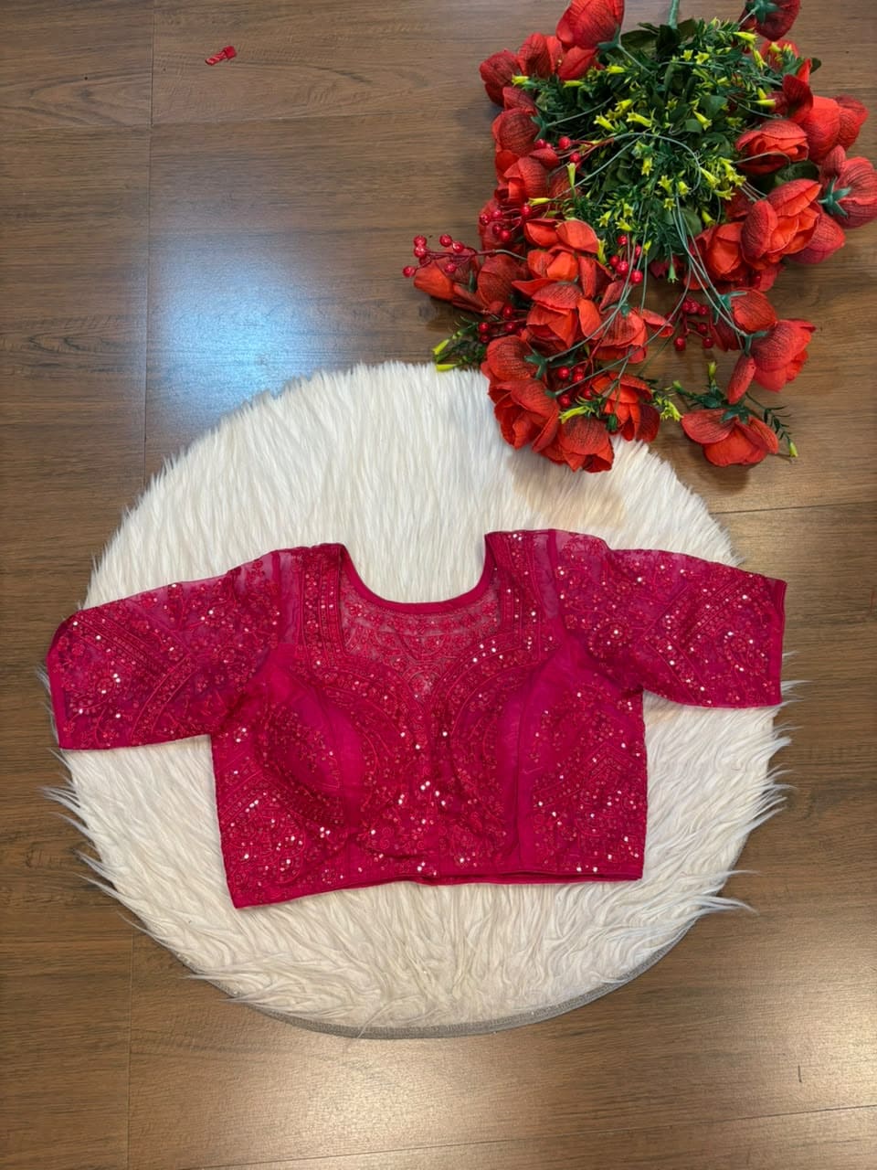 The Celestial Legacy – Designer Organza Blouse