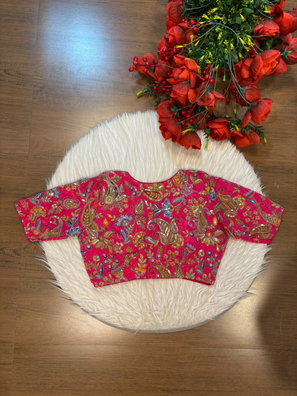 Own The Dream – Designer Zari & Sequins Crepe Blouse