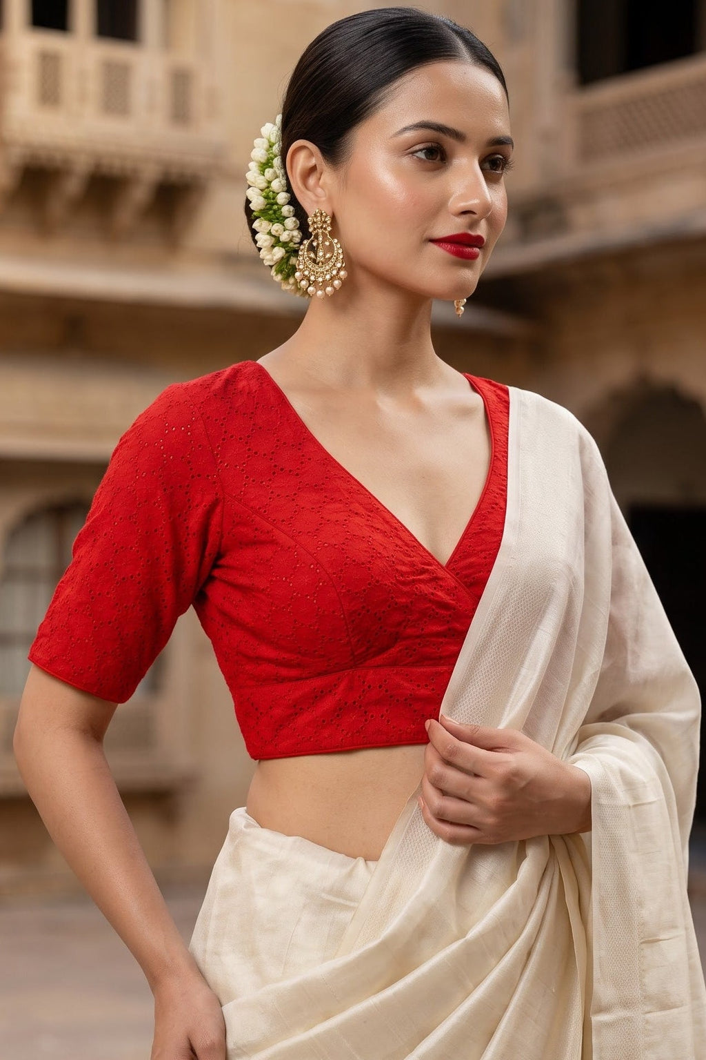 The Jewel Of Elegance Hakoba Blouse