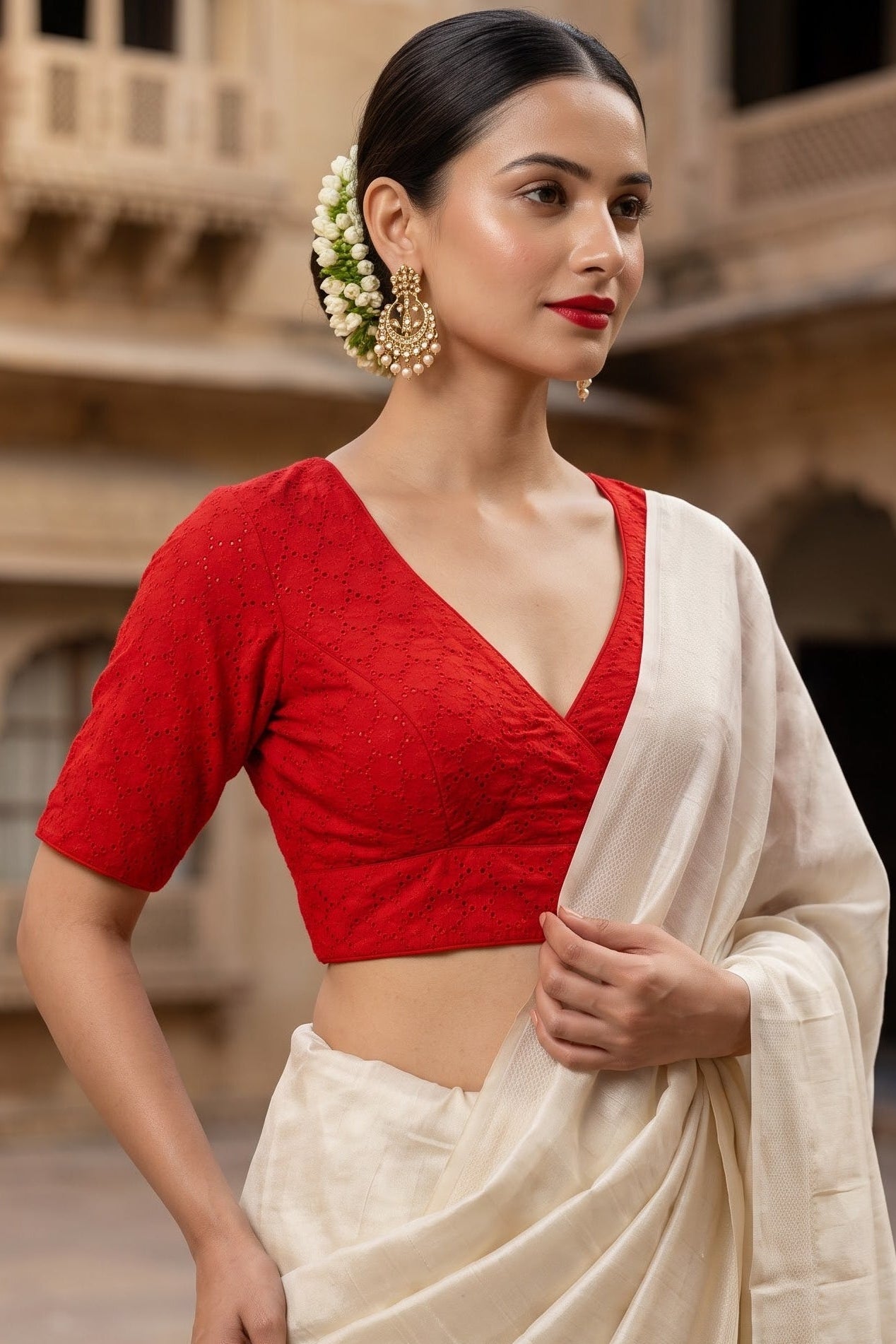 The Jewel Of Elegance Hakoba Blouse