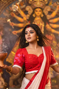 The Sacred Sharod Radiance Designer Blouse
