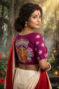 Mahishasuramardini Batik Silk Blouse
