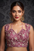 The Glam Edit Vichitra Silk Blouse