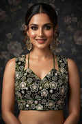 The Glam Edit Vichitra Silk Blouse