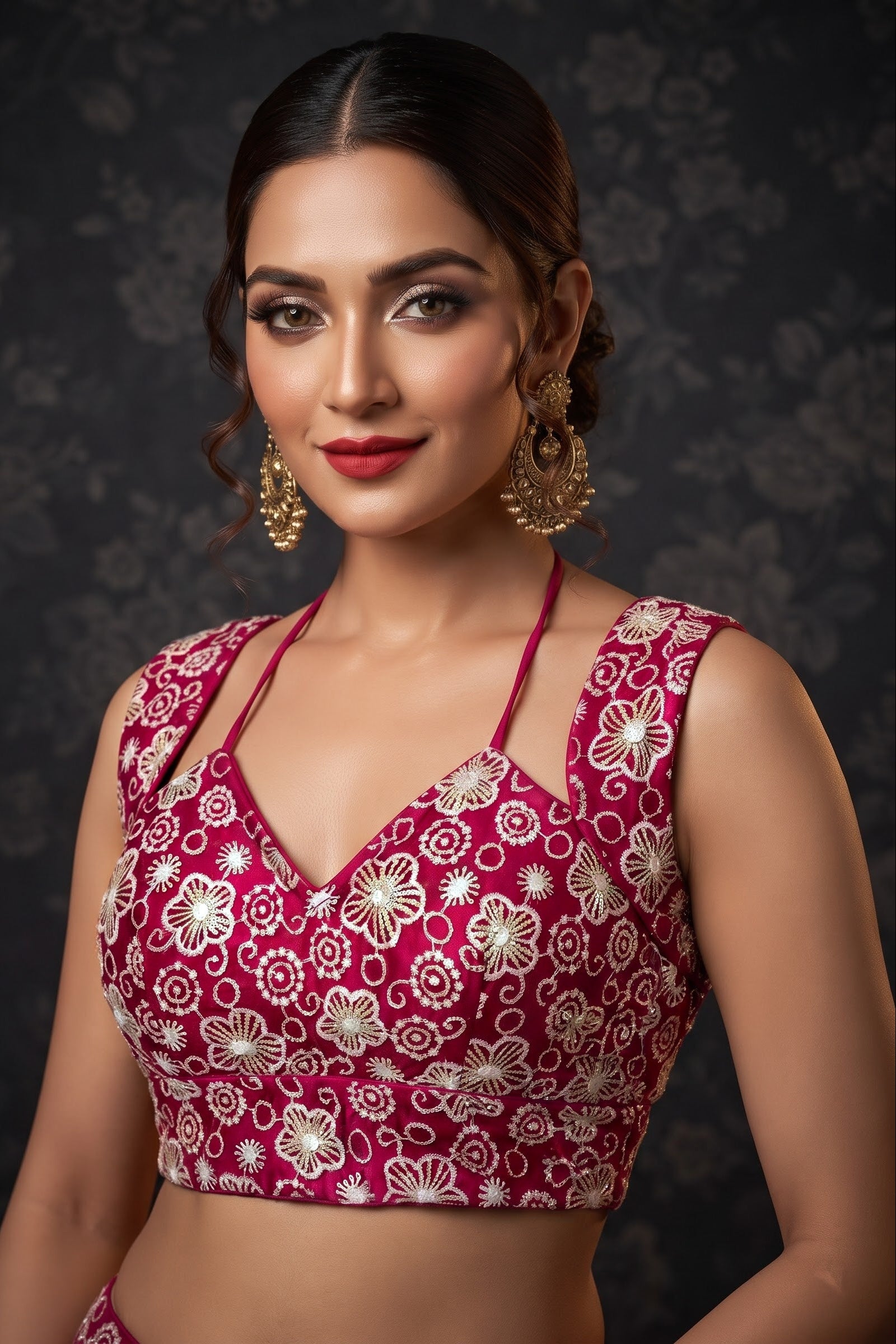 The Glam Edit Vichitra Silk Blouse
