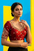 The Secret Leaf (Vichitra Silk Blouse)