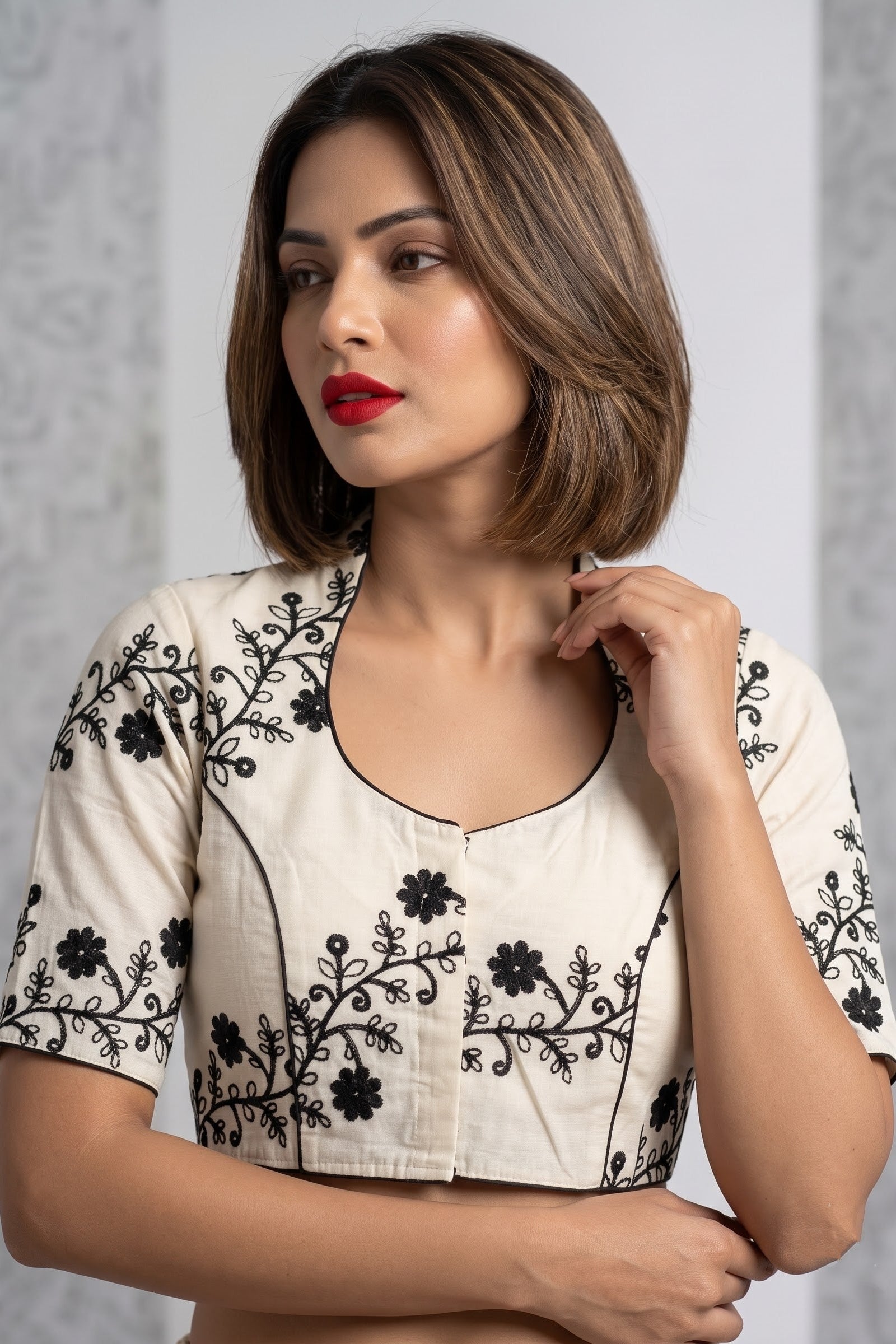 Royal Vine Embroidery - Designer Blouse