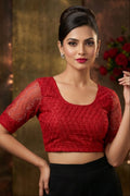 Hug Me Fit Stretchable Knitted Blouse